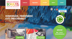 Desktop Screenshot of druckerei-schultzek.de